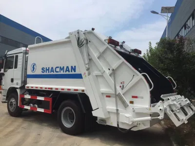 Новый Shacman 4X2, прямая продажа с фабрики, легкий мусоровоз 6 куб. м, 4 т с высокой степенью сжатия с задним погрузчиком